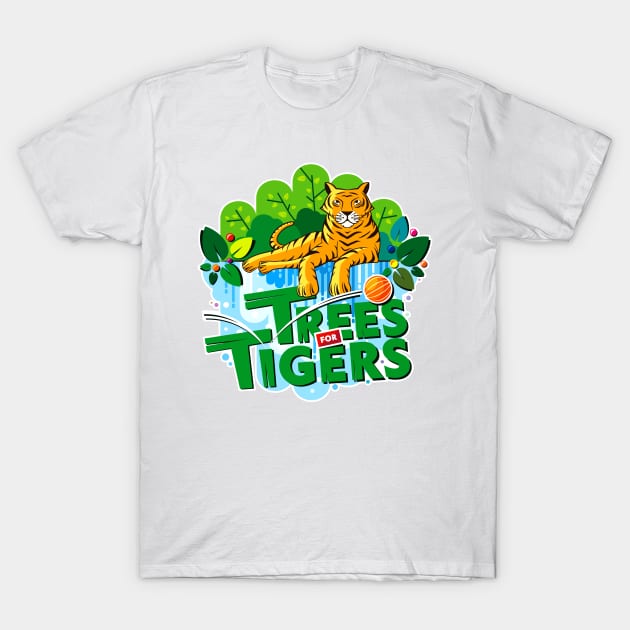 Trees For Tigres T-Shirt by GeeTee